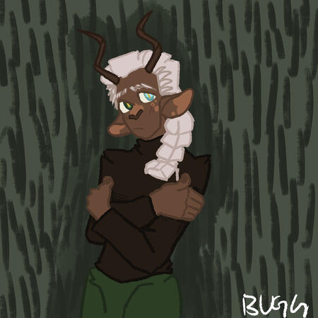 thigh up, flat color, simple background