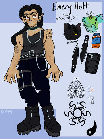 single sided, animal headshots, invantory, tattoos