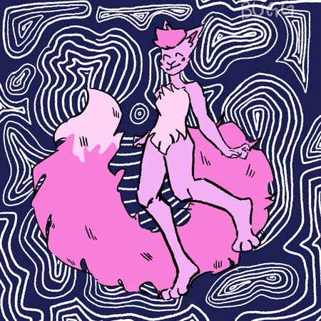 fullbody, colored, patterned background